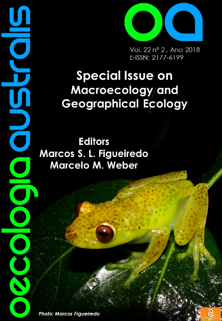 					View Vol. 22 No. 2 (2018): Special Issue on Macroecology and Geographical Ecology
				