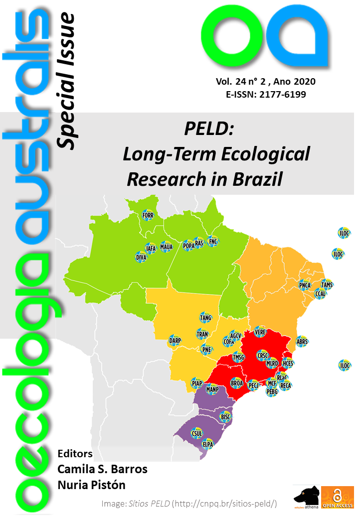 					View Vol. 24 No. 2 (2020): Special Issue PELD: Long-Term Ecological Research in Brazil
				