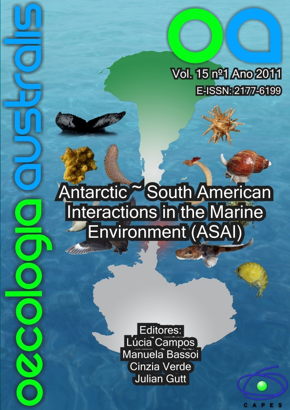 					View Vol. 15 No. 1 (2011): Antarctic ~ South American Interactions in the Marine Environment (ASAI)
				