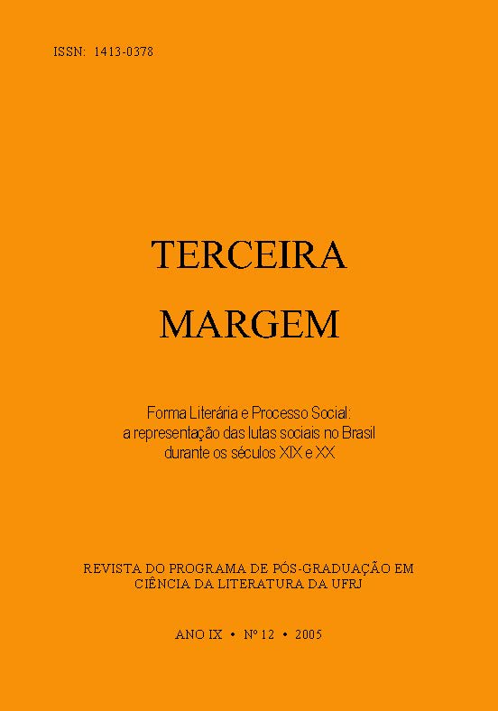 					Visualizar v. 9 n. 12 (2005): Forma Literária e Processo Social: a representação das lutas sociais no Brasil durante os séculos XIX e XX
				