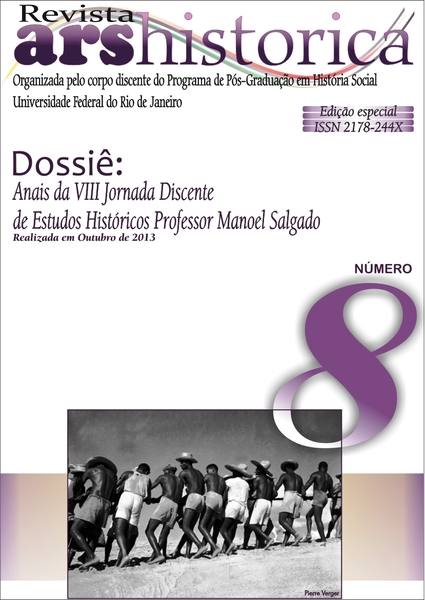 					Visualizar v. 8 (2014): Dossiê Anais da VIII Jornada de Estudos Históricos Professor Manoel Salgado
				