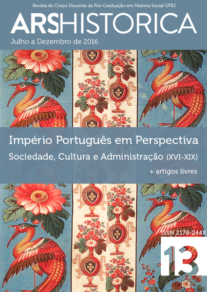 					Visualizar v. 13 (2016): Dossiê Império Português em Perspectiva: Sociedade, Cultura e Administração (XVI-XIX)
				
